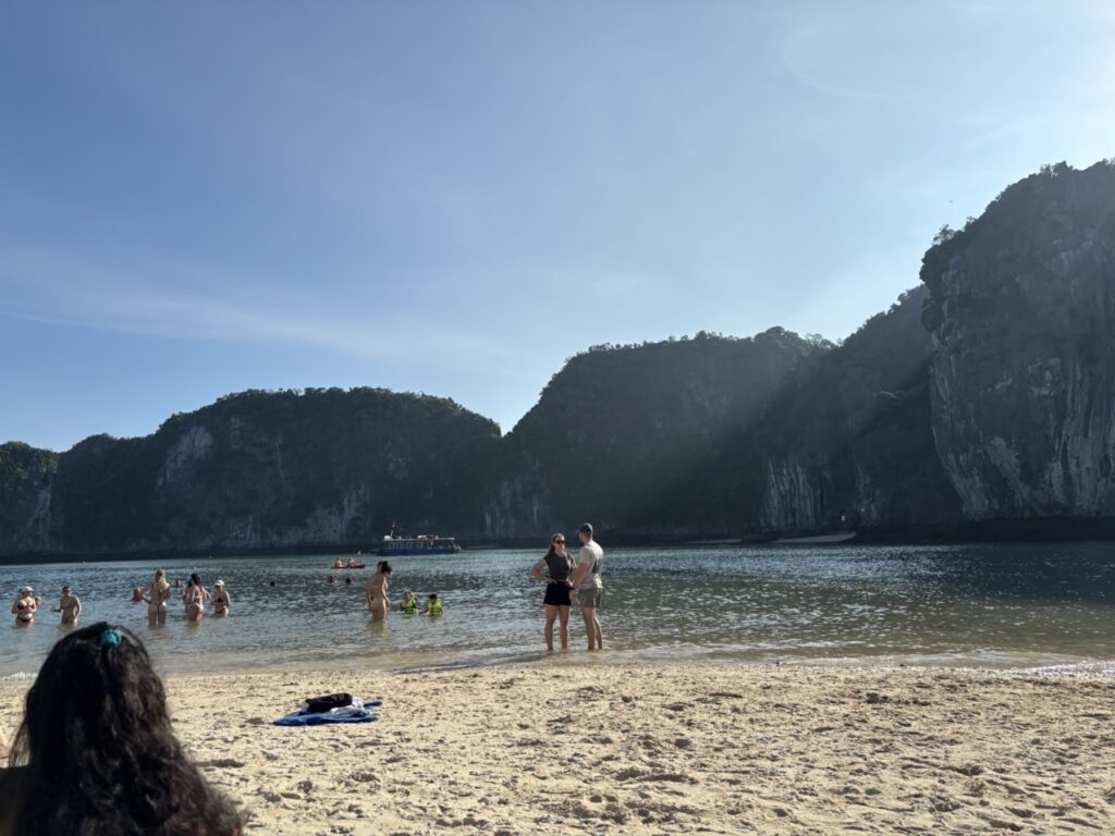 der peach beach - unser kleiner Aufenthalt um Spaß zu haben. Schwimmen, Kajak fahren oder einfach entspannen