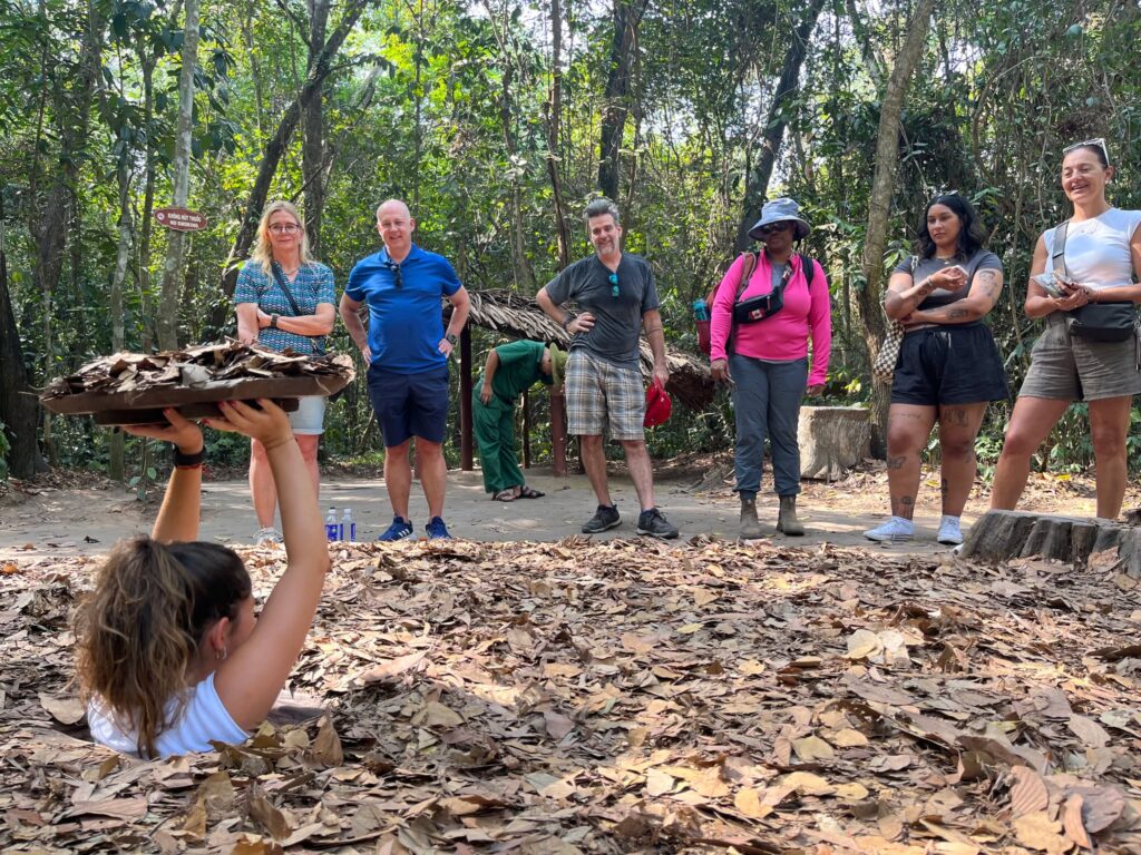 Cu Chi Tunnels im Süden Vietnams - guter Einblick in die Zeit des Vietnam-Krieges